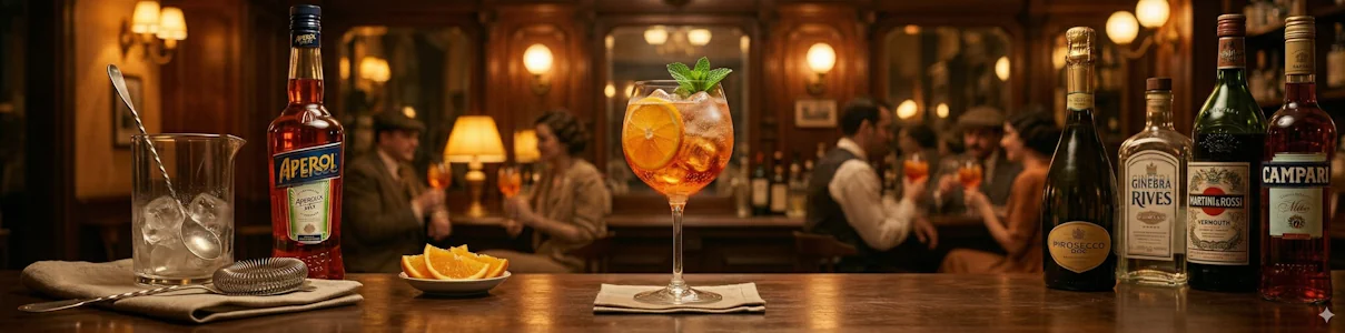 Cocktail Spritz Aperol. Imagen del cóctel.