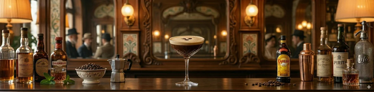 Cocktail Espresso Martini. Imagen del cóctel.