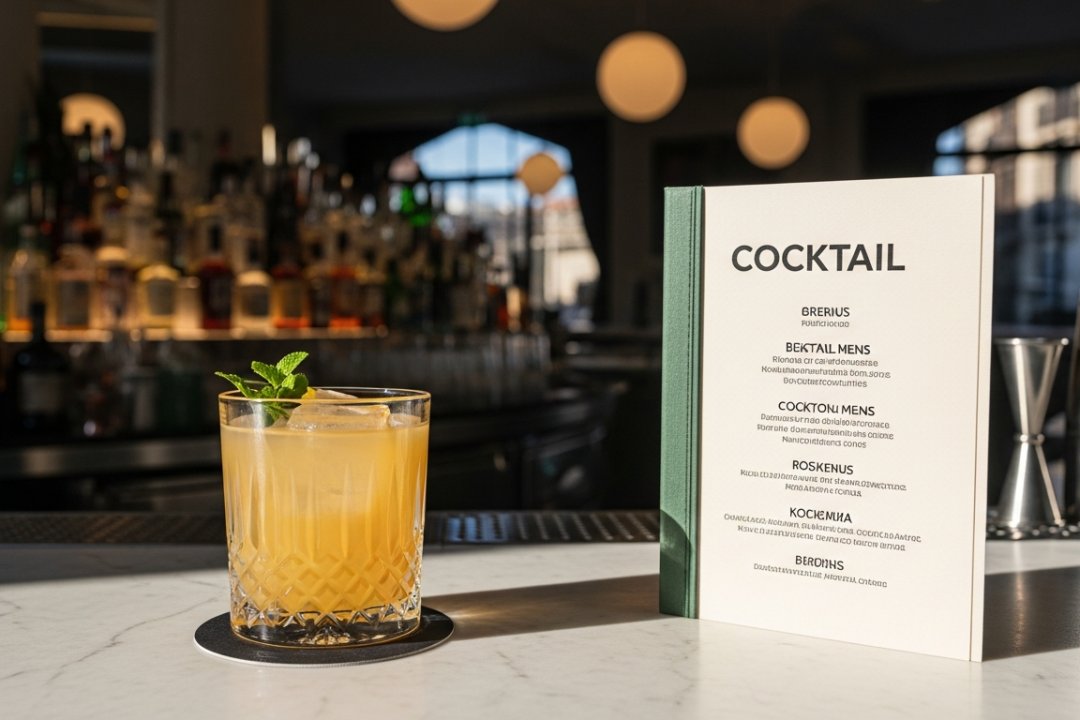 La carta de cócteles: el alma líquida de un bar modernista en Barcelona