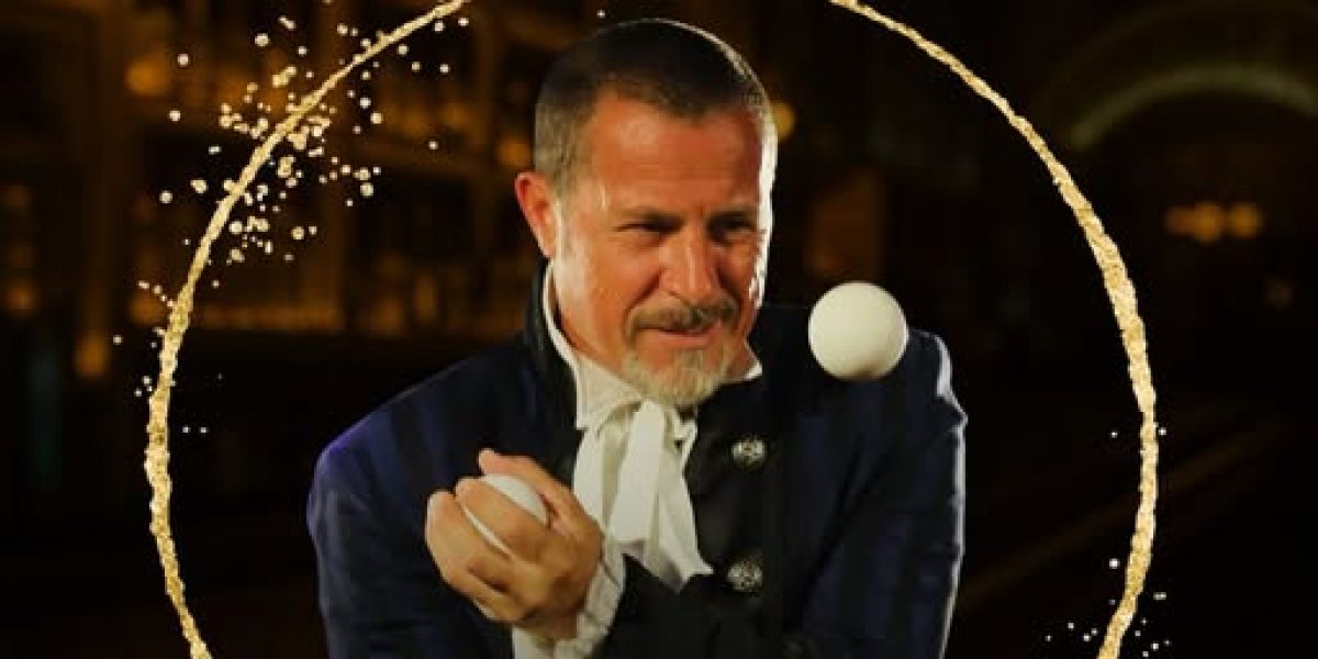 William Giribaldi en el London Bar. Número de malabares.