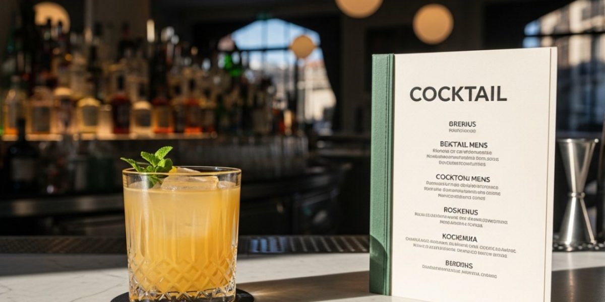 La carta de cócteles: el alma líquida de un bar modernista en Barcelona